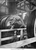 One of two 200HP turbines at the Victoria Battery. AWN 1898.